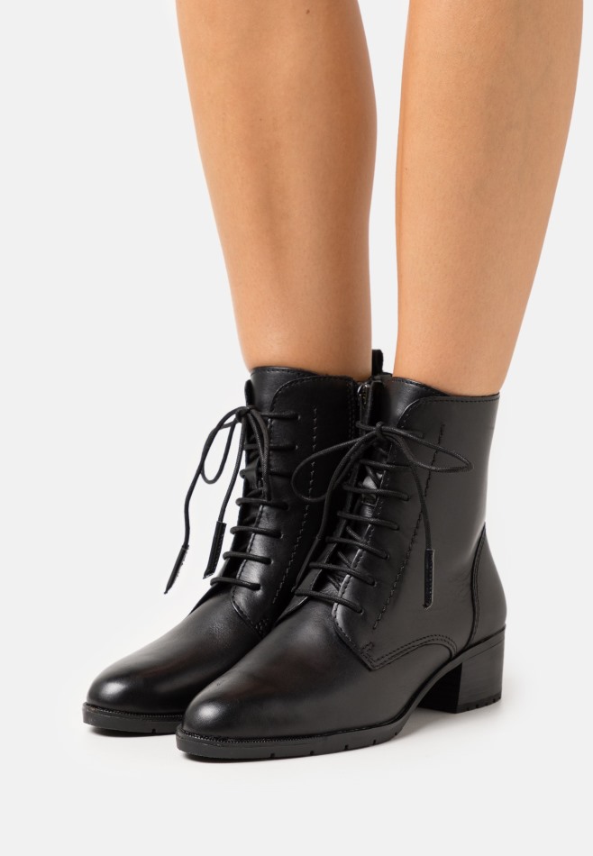 Bottines à Lacets Noir Gabor | Femmes Exclusives